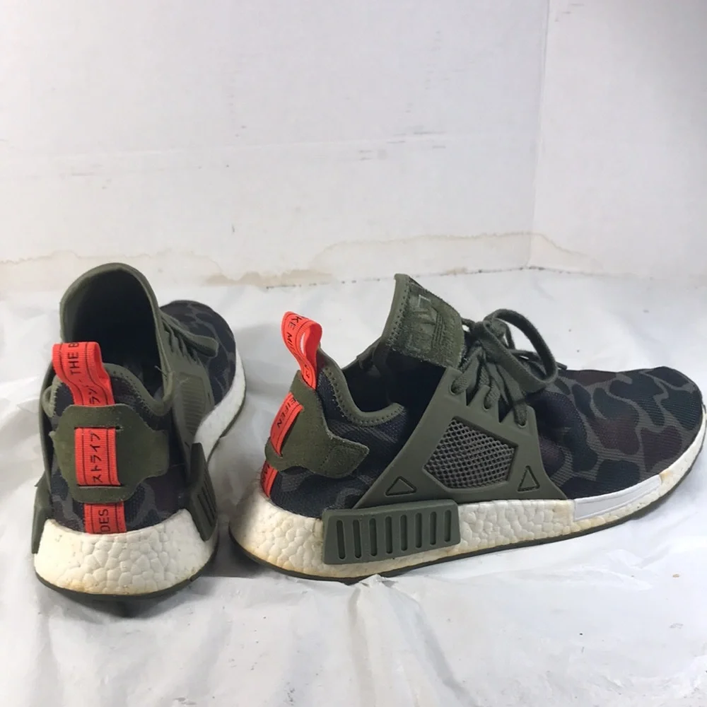 Adidas NMD XR1 Mens Olive Duck Camouflage Sneakers Size 11